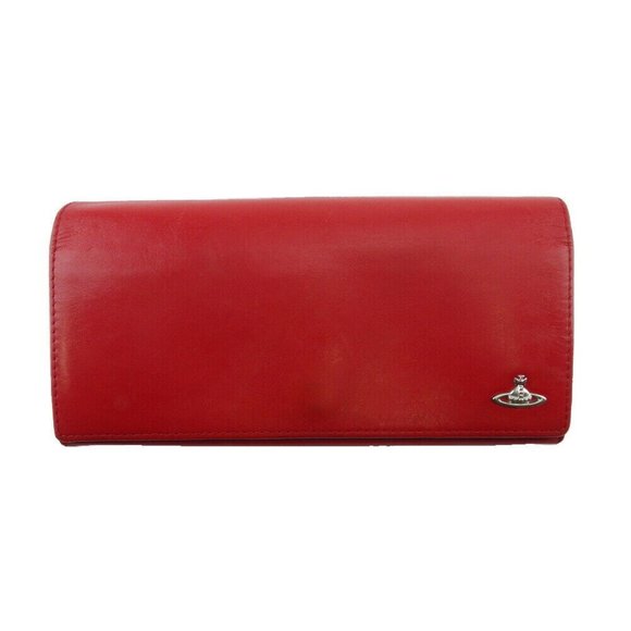 VIVIENNE WESTWOOD Long Wallet Orb Leather Authentic USED - Picture 1 of 11